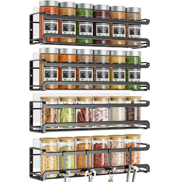 Wall Under Cabinet Mounted Spice Rack